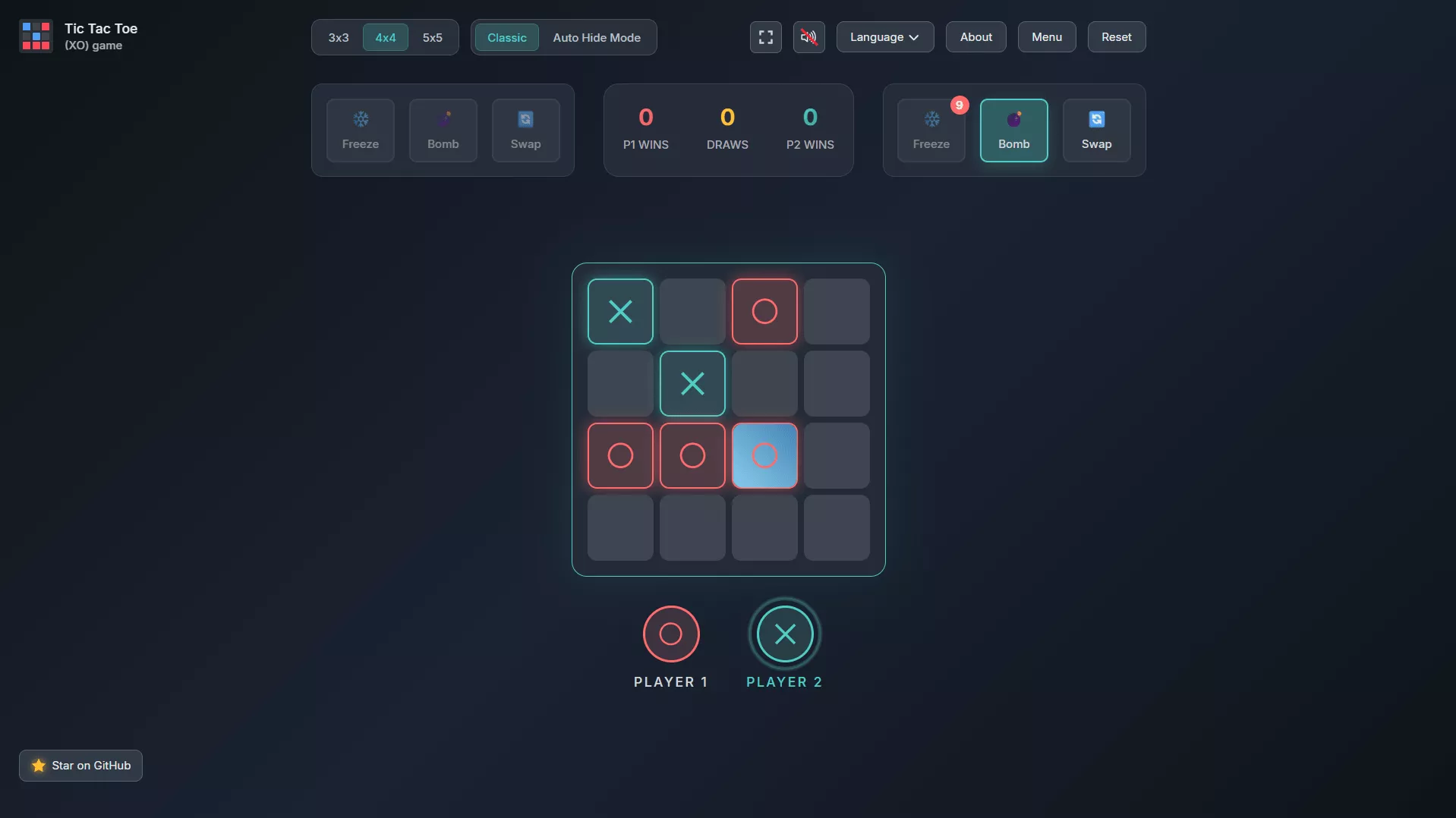 Advanced Tic Tac Toe (Full-Stack)